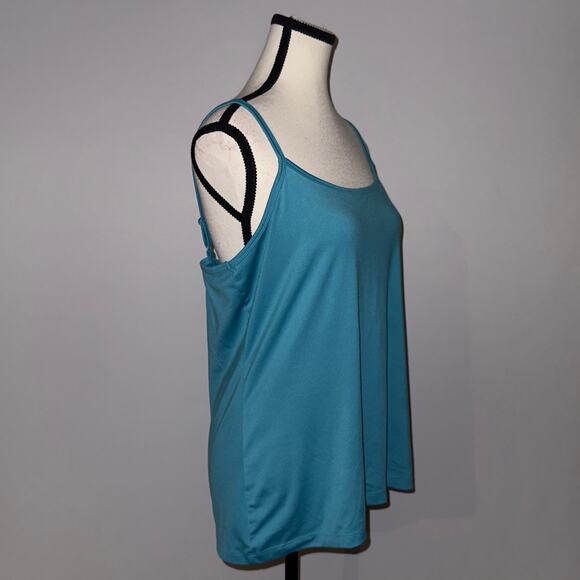 Fashion Bug Blue Adjustable Strap Tank Top - Size Large - Picture 3 of 8